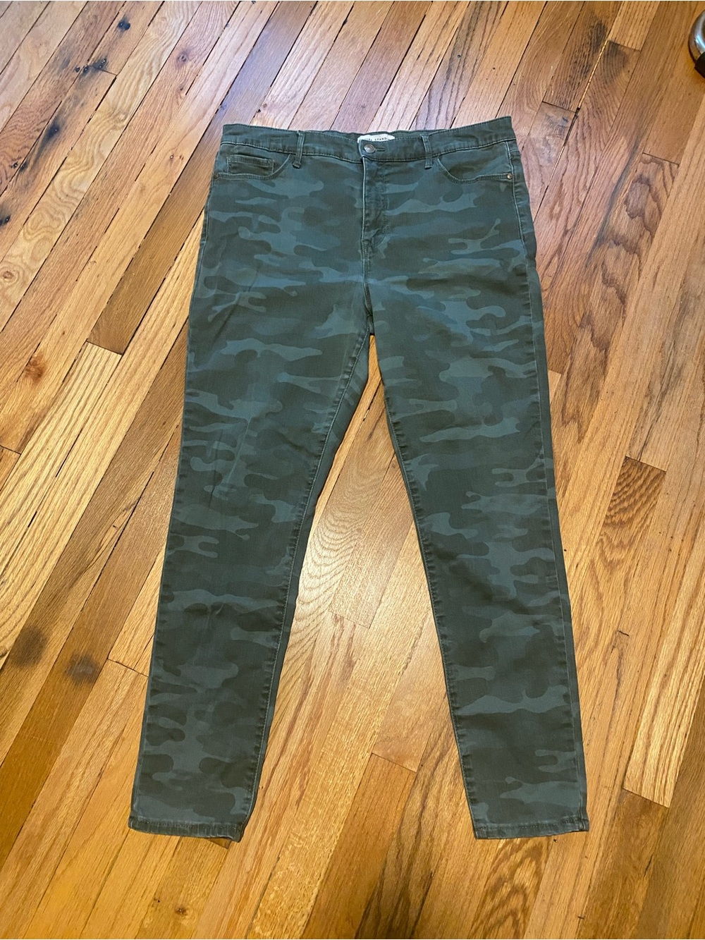 Sanctuary Olive Camo High Rise Skinny Jeans